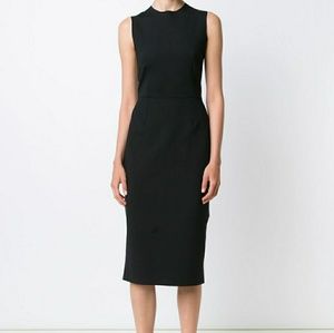 The Row - Long black sleeveless scuba dress